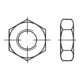 ISO 8675 Sechskantmutter niedrige Form, mit Fase, FEIN-Gewinde, Edelstahl A4 M30x2 HP-1
