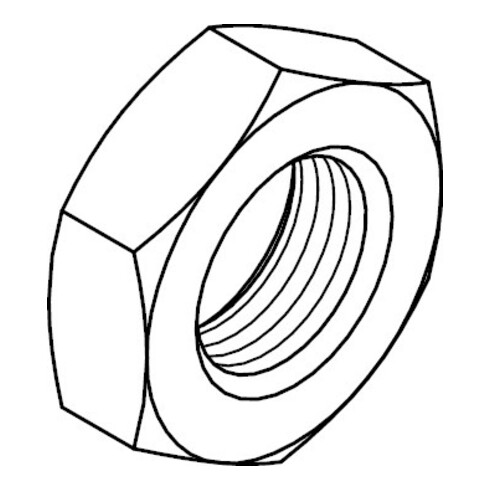 ISO 8675 Sechskantmutter niedrige Form, mit Fase, FEIN-Gewinde, Edelstahl A4 M30x2 HP
