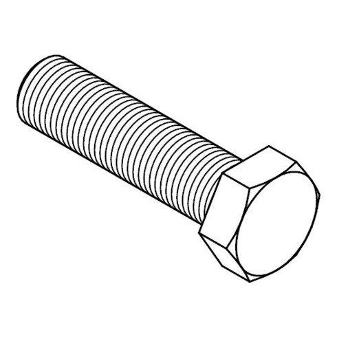 ISO 8676 Vis hexagonale filetée jusqu’à la tête, filetage fin, 8.8 galZn M18x1,5x40 HP