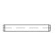 ISO 8734 Goupille cylindrique, acier, brut