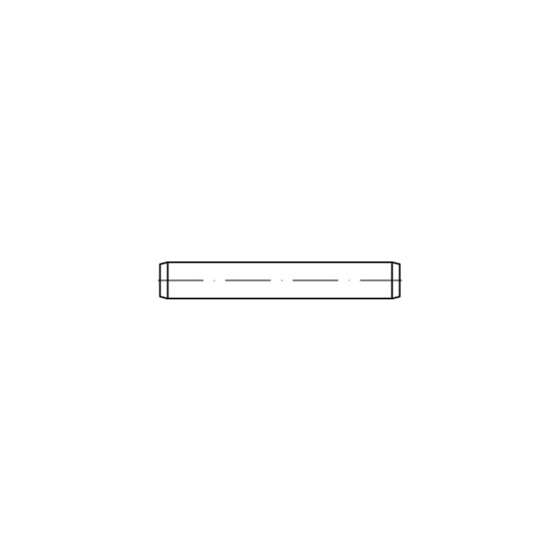 ISO 8734 Zylinderstift, Stahl, blank