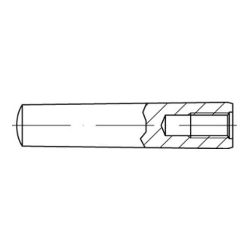 ISO 8736  Kegelstifte mit Innengewinde Stahl A 16 x 120 S