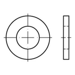 DIN 1440/ISO 8738 Scheibe für Bolzen, Edelstahl, blank