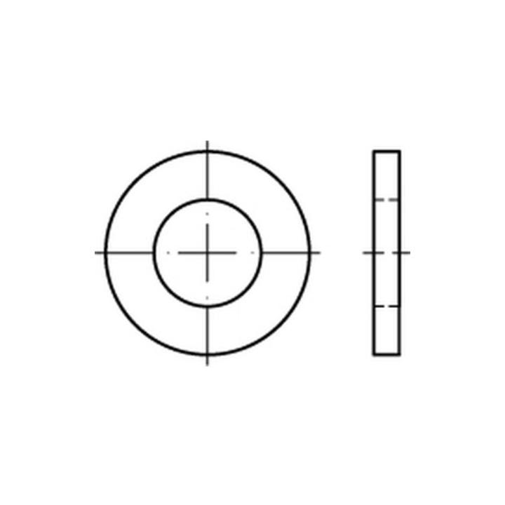 ISO 8738 Flache Scheibe Stahl 5mm Produktklasse A