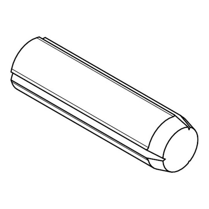 ISO 8740 Zylinderkerbstift, Edelstahl A1 8x45 HP