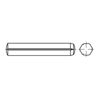 ISO 8740 Zylinderkerbstifte mit Fasen Stahl 10 x 26 S