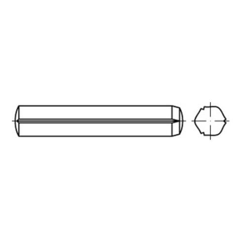 ISO 8740  Zylinderkerbstifte mit Fasen Stahl