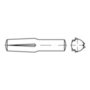ISO 8741 Steckkerbstifte, Stahl, blank