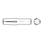 ISO 8741  Steckkerbstifte, Stahl, blank