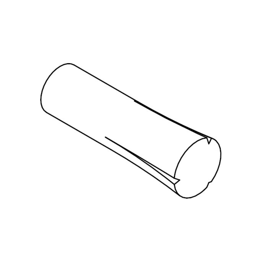 ISO 8745 Passkerbstift, ST 2,5x10 HP