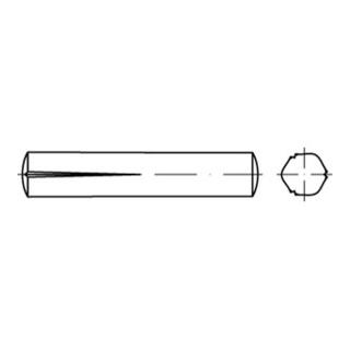 ISO 8745 Passkerbstifte, Stahl, blank