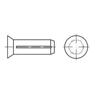 ISO 8747  Senkkopferbnägel, mit Fase Stahl 2 x 8 K
