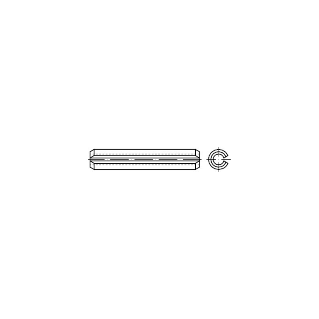 ISO 8752 Goupille élastique (manchon de serrage), exécution lourde, FST 5x36 HP 0