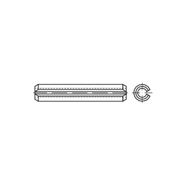 ISO 8752 Spannstift (Spannhülse), schwere Ausführung, FST 6x45 HP ...