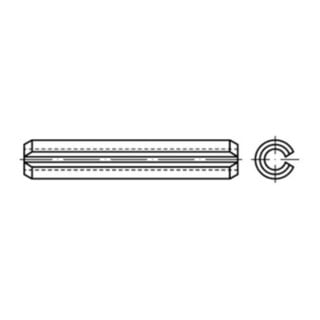 ISO 8752  Spannstifte, geschlitzt, schwere Ausführung 1.4310 1,5 x 20 rostfreiei S