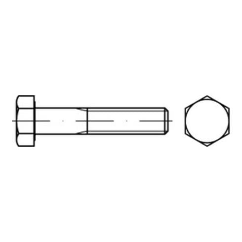 ISO 8765 Sechskant-Schaftschraube Feingewinde M10x100 Stahl 8.8 blank