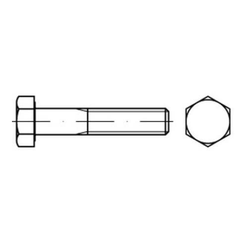 ISO 8765 Sechskant-Schaftschraube Feingewinde M12x100 Stahl 8.8 galvanisch verzinkt