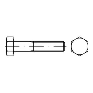 ISO 8765 Sechskantschraube mit Schaft Feingewinde, Stahl 10.9
