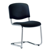 ISO swing Chaise visiteur chromée/anthracite