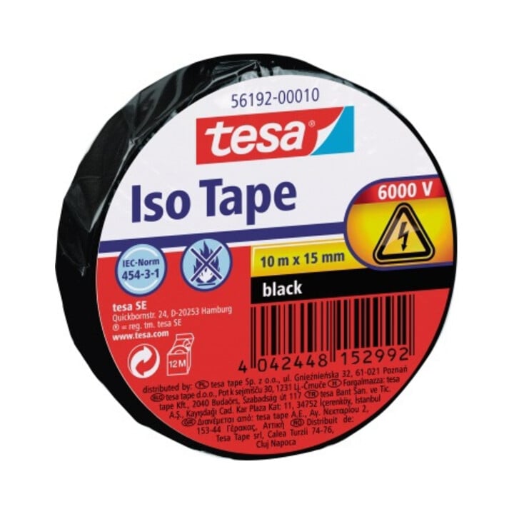 Isolierband schwarz 10m x 15mm