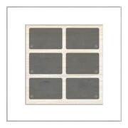 Issendorff Glas-Tastenfeld weiß 6 Tasten LED LCN - GT6W