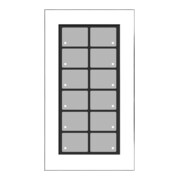 Issendorff Glas-Tastenfeld weiß m. 12 Tasten LCN - GT12W-3