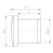 Jacob Bouchon de fermeture lgr M25 WJ-DM 25-VPA-3