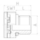 Jacob Élement d'équilibrage de pression JDAE20PA7035 M20x1,5 RAL7035 plastique