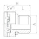 Jacob Élément d’équilibrage de pression M12x1,5 JDAE12PA7035 RAL7035 plastique
