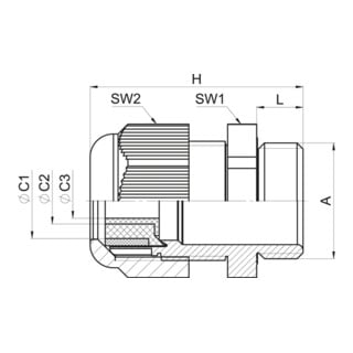 Jacob Ex-Kabelverschraubung GHG9601955R0102 weiß IP66