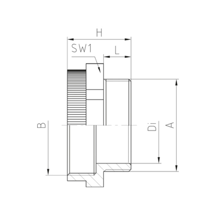 Jacob Extension PA with M20/M25x1,5 M20M25PA