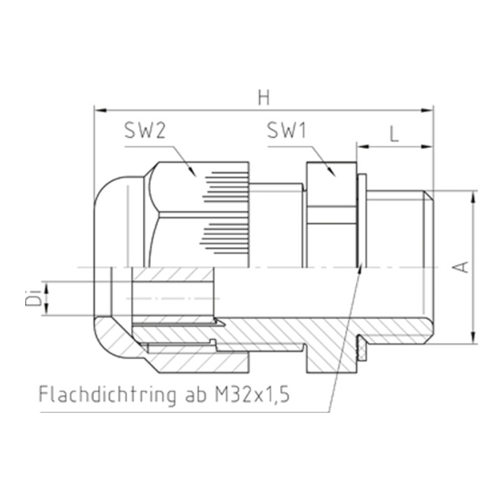 Jacob Kabelverschraubung 50.620 PASW/2X6