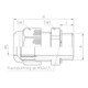 Jacob Kabelverschraubung langem Gew. M20x1, 5 50.620 PA 7035L