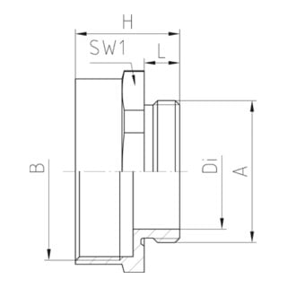 jacob MS-Erweiterung M16M20 galv. vernickelt