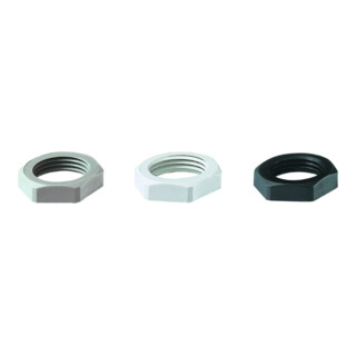 Jacob PA-Gegenmutter M63x1,5 7001 RAL7001 Kunststoff