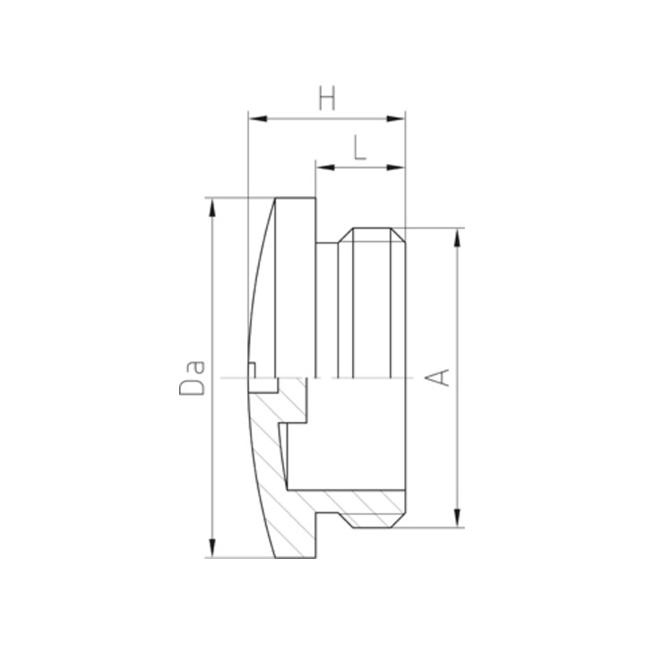 Jacob PA-vis de fermeture M16x1,5 10.1615 PA 7035