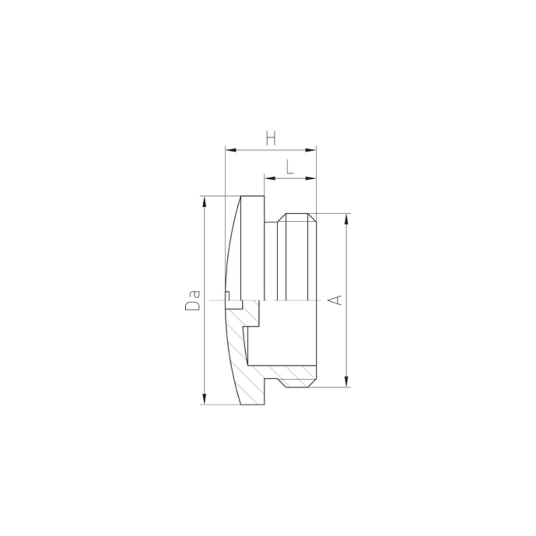 Jacob PA-vis de fermeture M16x1,5 10.1615 PA 7035