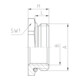 Jacob Réduction M20/M16 x1,5 Laiton Accessoire Métrique