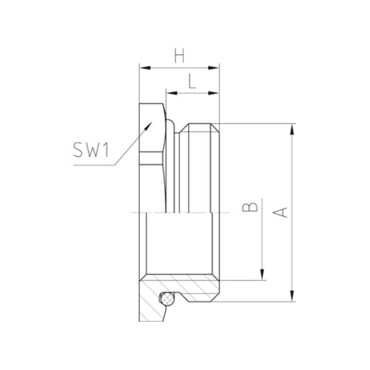 Jacob Réduction M20/M16 x1,5 Laiton Accessoire Métrique