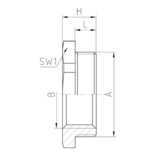Jacob Réduction M40/M32x1,5 plastique RAL7035