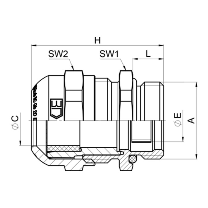 Jacob Verschraubung PERFECT plus EMV-Ex-KV M16x1,5 K102-1016-00-EX