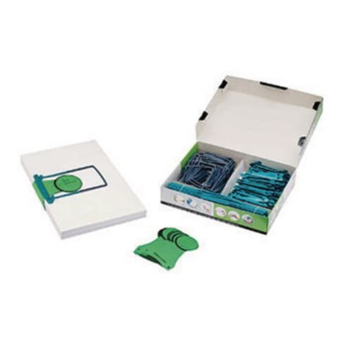 Jalema Abheftbügel Clipex 5721000 grün 100 St./Pack. +Labels