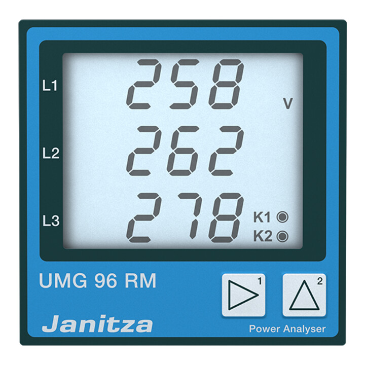 Janitza Electronic Analyseur de réseau 90-277VAC, 90-250VDC UMG 96RM-P#5222064