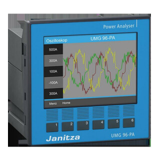 Janitza Electronic Appareil de mesure universel Horloge/Mémoire UMG 96-PA, 90-277V