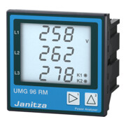 Janitza Electronic Universalmessgerät 90-277VAC, 90-250VDC UMG 96RM-M#5222069-4