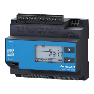 Janitza Netzanalysator UMG 604E-PRO230V UL 95..240VAC 135..340VDC