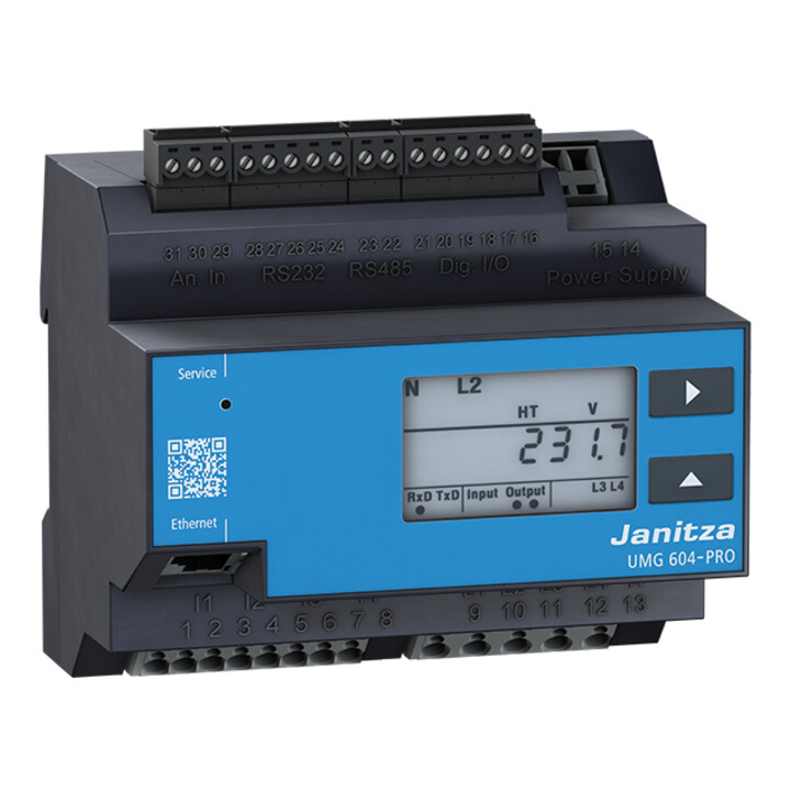 Janitza Netzanalysator UMG 604E-PRO230V UL 95..240VAC 135..340VDC
