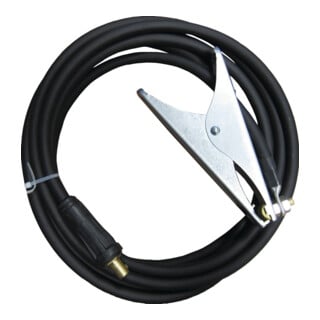 JAS Câble de masse 200A préfabriqué 5m câble cuivre H01N2-D D=25mm2 avec fiche KS50
