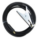 JAS Câble de soudage de masse 300A PVC 5m Ø 16 mm² avec pince de masse et prise KS25-1