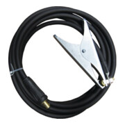 JAS Câble de soudage de masse 300A PVC 5m Ø 16 mm² avec pince de masse et prise KS25